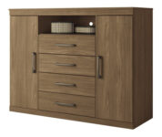 Santos Andirá Cômoda Casal Havana Master Cor Jatoba-Mercado Livre