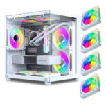 Hayom GB1797 Gabinete Gamer Aquário 4 Fans RGB-Mercado Livre