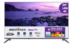 Smart Tv 50 Britânia Btv50va4regb Roku Tv Led Dolby Audio-Mercado Livre