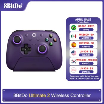 1005005997860880-Controle 8BitDo Sem Fio Ultimate 2