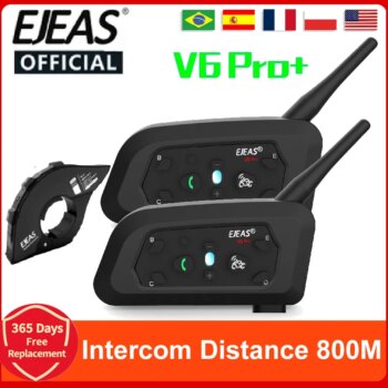 1005006737907603-Par Intercomunicador EJEAS V6 Pro Plus
