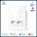 1005008230499221-Interruptor Inteligente 4x4 Wi-fi 4 Botões Touch 2 Tomada