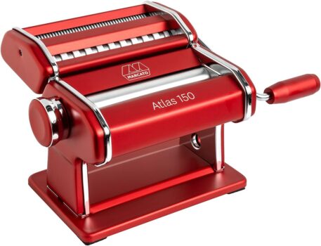 B00170EB1Q-Marcato Atlas 150 Máquina Macarrão 3 Massas Vermelho