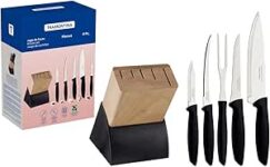 B07K32CH6K-Jogo Facas 6 Peças Plenus com Cepo Tramontina Cutelaria