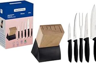 B07K32CH6K-Jogo Facas 6 Peças Plenus com Cepo Tramontina Cutelaria