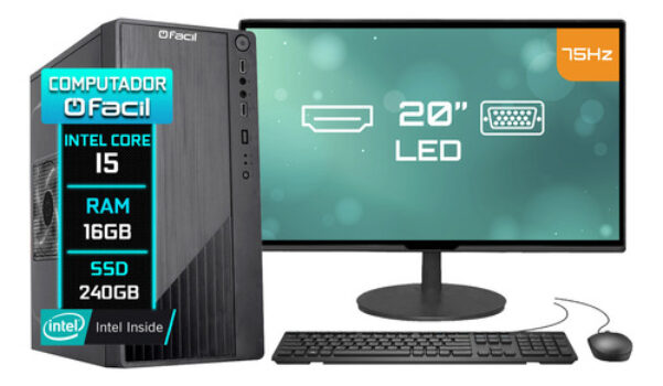 MLB38526875-Computador Completo H61 Intel Core I5 2ª 16gb Ssd 240gb