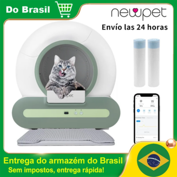 1005007017384079-Newpet Caixa Areia Para Gatos Automática Inteligente