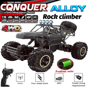 1005007908023161-Carrinho de Controle Remoto 4x4 Rock Crawler 37cm