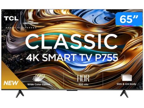 238304600-Smart TV 65" 4K UHD LED TCL 65P755 Wi-Fi Bluetooth 3 HDMI 1 USB