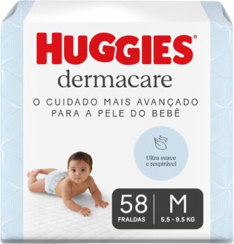 B0DSCBF96L-Huggies Dermacare M 58 Fraldas