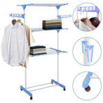 MLB26417959-Kontuz Varal de Chão 3 Andares Dobrável Azul 170cm