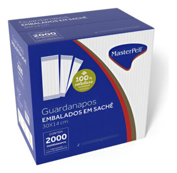 MLB2660039180-MasterPell Guardanapo Sachê 30x14cm 2000 fls