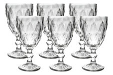 MLB3759555259-Jogo de  6 Taças Diamante de Vidro  260 ml