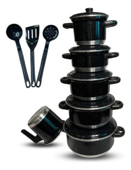 MLB5058775190-Jogo de Panelas 6 Peças Utensílios