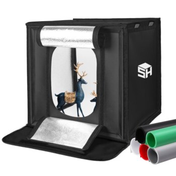 1005002368926407-SH Photography LED Studio Lightbox Kit 40/60/80cm