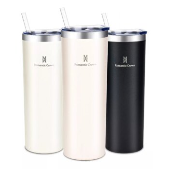 1005007701394781-Romantic Crown Copo Térmico Inox 304 com Palha 20Oz