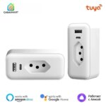 1005008230508205-Tomada Inteligente Wifi com Portas USB A e Tipo C