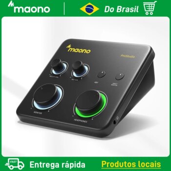 1005008713295207-Maono Ps22 Interface de Áudio USB 24 Bits/192Khz