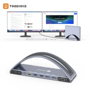 1005008804548248-TOBENONE Dual Display USB-C Docking Station