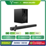 1005008895666729-Tribit Soundbar S1 2.1 Canais com Subwoofer Fio HDMI Bluetooth