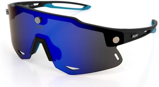 B0C8PQWPVX-Óculos Esportivo Hupi Magnetic Preto/Azul