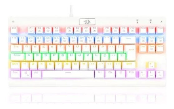 MLB3431518989-Redragon K568W-R USB Rainbow Branco