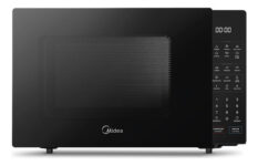 MLB46926813-Midea Micro-ondas 35L Porta Espelhada Preto 127V