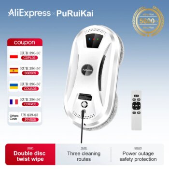 1005002186362111-Robo Aspirador De Po Ultrafino Limpador De Janelas