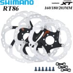 1005006875337439-Disco de Freio Shimano XT RT86 Ice-Tech 6 Parafusos (160–203mm)