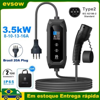 1005008980960984-Evsow 3.5kW Carregador EV Tipo 2 (5m)