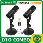 1005009187502641-Microfone Sem Fio Dinâmico Cardióide D10D PRO COMBO