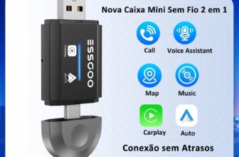 1005009412620265-ESSGOO Adaptador Sem Fio CarPlay Android Auto Mini Box
