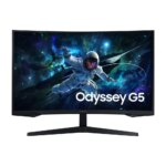 715966-Monitor Gamer Samsung Odyssey G5 32 QHD 165Hz 1ms Freesync HDMI E DP Preto - Ls32cg552elmzd