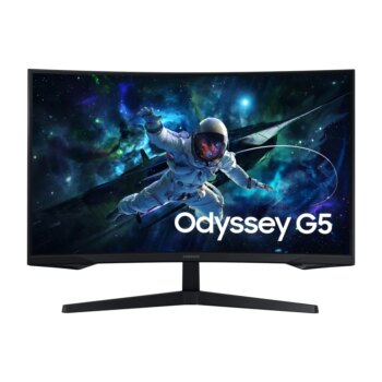 715966-Monitor Gamer Samsung Odyssey G5 32 QHD 165Hz 1ms Freesync HDMI E DP Preto - Ls32cg552elmzd