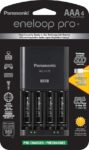 B07JZZDVQB-Carregador Panasonic com 4 Pilhas AAA eneloop e Saída USB