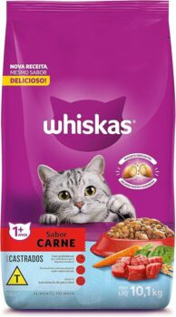 B07XQDTR2F-Ração Whiskas para Gatos Adultos Castrados Sabor Carne 10