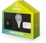 B086HGF969-Kit Casa Conectada Positivo Inteligente 3 Itens (1x Smart Controle Universal 1x Plug Wi-Fi Lâmpada Wi-Fi) Bivolt Compatível com Alexa e Google Assistente