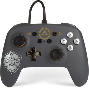 B08G7HJFVH-Controle PowerA Zelda Hylian Shield p/ Switch