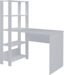 B09RQ5T3F4-Escrivaninha com Estante Lateral Match Branco Artely