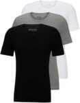B0BFG6BR9V-BOSS Pacote com 3 Camisetas Masculinas de Algodão com Gola Redonda