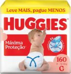 B0BFXKZQ2Y-Fralda Descartavel Huggies Maxima Protecao Tamanho G 160 unidades