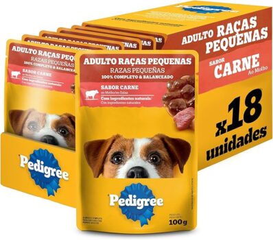 B0BSGM4DQP-Pedigree Sachê Carne ao Molho para Cães Adultos Pequenas Raças - 18 Unidades