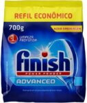 B0BZWZ2385-Detergente para Máquinas de Lavar Louças em Pó Finish Power Powder Advanced Refil Econômico 700g