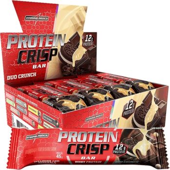 B0C1CQHQGG-Integralmedica Whey Protein Crisp Bar Duo Crunch Snack Proteico Pré e Pós-Treino Display com 12 Unidades