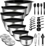 B0C23W46RF-Kit 27 peças Wildone Tigelas Inox com Tampas