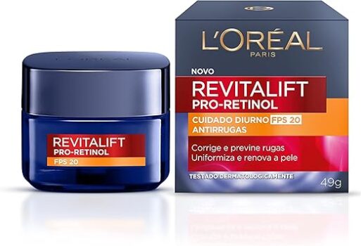 B0C2DL4CJW-L'Oréal Paris Creme Facial Antirrugas Revitalift Pro Retinol Cuidado Diurno FPS20