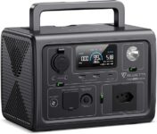 B0CVXLMRH1-BLUETTI EB3A Gerador de Energia Portátil Solar com Bateria LiFePO4 de 268Wh e Saída CA de 600W