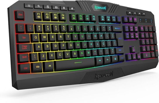 B0DG6PX7HM-Teclado Gamer Redragon Harpe Membrana RGB ABNT2 Wireless K503 KS