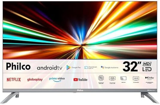 B0DLPDP2CV-Smart TV Philco 32 LED HD Dolby Áudio Prata