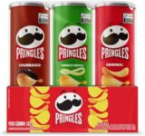 B0F35GPLGV-Pringles Pack Batata Frita 3 Sabores Creme Cebola e Churrasco